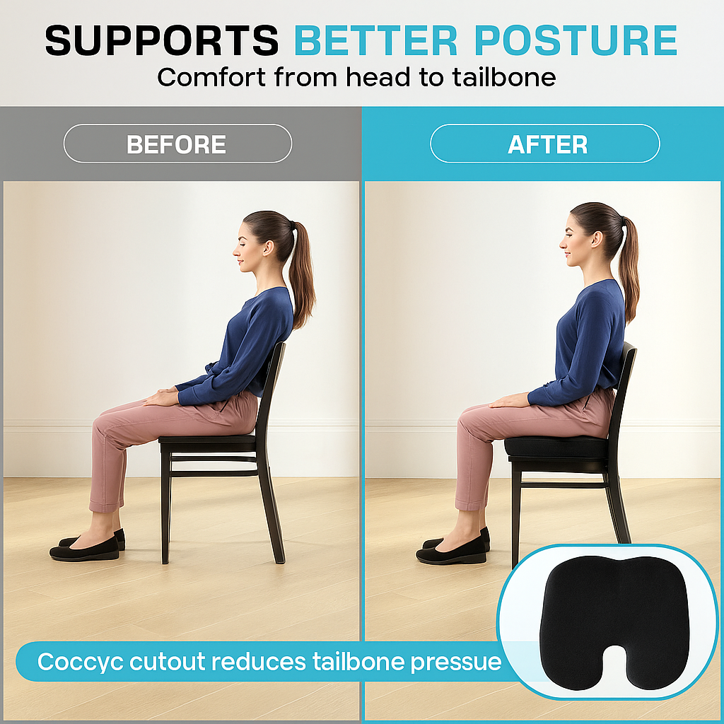 Ergo Haven™ Orthopedic Seat Cushion